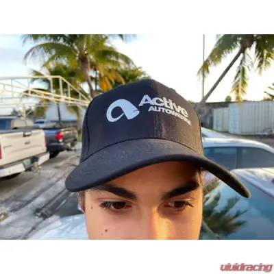 Active Autowerkes 6-Panel Black Snapback Hat - 19-003