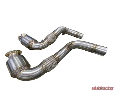 Active Autowerkes S63 N63 Aflow Catted Downpipes BMW X5 M | X6 M | X5 | X6 | 550i | 650i V8 2014+ - 11-041A