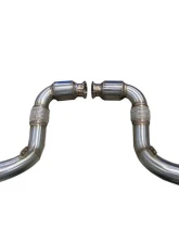 Active Autowerkes S63 N63 Aflow Catted Downpipes BMW X5 M | X6 M | X5 | X6 | 550i | 650i V8 2014+                                     - 11-041A - Image 3