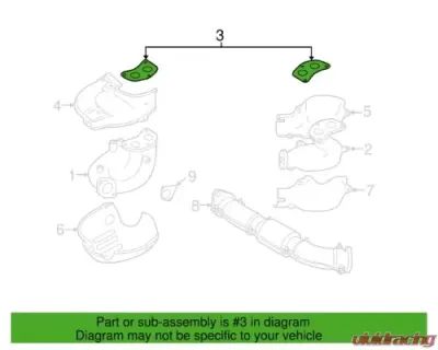 Subaru OEM Exhaust Manifold Gasket Subaru 1991-2021 - 14038AA000