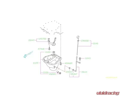 Subaru OEM Engine Oil Pump Pickup Tube Subaru Impreza | Legacy | Outback | STI | WRX 2006-2021 - 15049AA110
