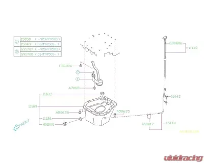 Subaru OEM Engine Oil Pump Pickup Tube Subaru Impreza | Legacy | Outback | STI | WRX 2006-2021 - 15049AA110