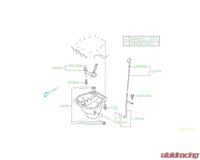 Subaru OEM Engine Oil Pump Pickup Tube Subaru Impreza | Legacy | Outback | STI | WRX 2006-2021 - 15049AA110