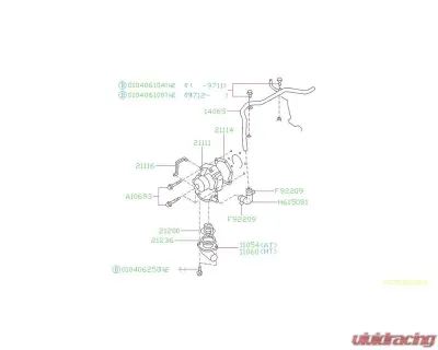 Subaru OEM Engine Coolant Thermostat Subaru Impreza | Legacy | Outback | STI | SVX | WRX 2020-2021 - 21200AA072