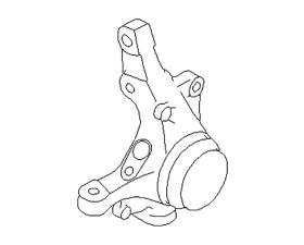 OEM Subaru Right Steering Knuckle Subaru Baja | Forester | Impreza |  Legacy| STI | WRX