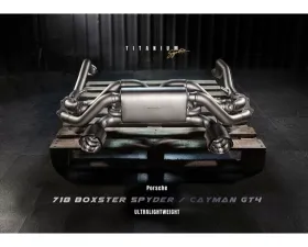 Fi Exhaust Titanium Signature Series Valvetronic Muffler for Porsche 718 GT4 | Spyder OPF 2020+