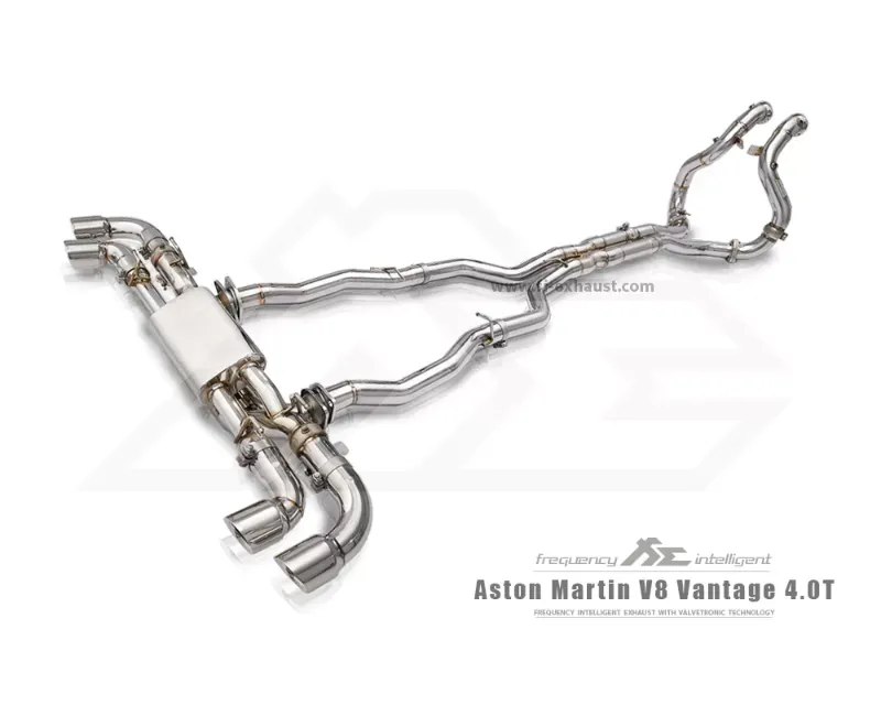 FI Exhaust 2nd Race Pipe Aston Martin V8 Vantage For Quad Tips Sport Exhaust Only | 4.0TT M177 2018+ - AM-V8V-2NCAT