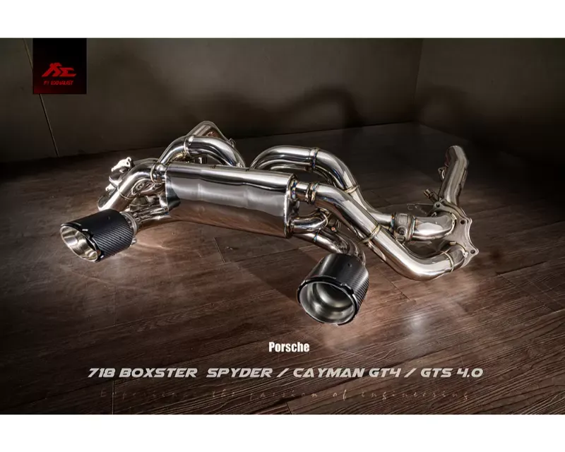FI Exhaust Sport 200 Cell Downpipe Porsche 718 GT4 | Spyder OPF 2020+ - PH-718GT4F-HDNCAT