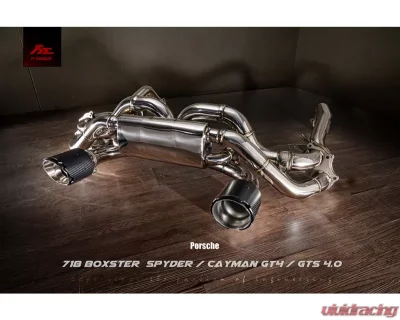 FI Exhaust Sport 200 Cell Downpipe Porsche 718 GT4 | Spyder OPF 2020+ - PH-718GT4F-HDNCAT