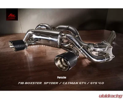 FI Exhaust Sport 200 Cell Downpipe Porsche 718 GT4 | Spyder OPF 2020+ - PH-718GT4F-HDNCAT