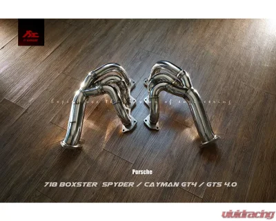 FI Exhaust Sport 200 Cell Downpipe Porsche 718 GT4 | Spyder OPF 2020+ - PH-718GT4F-HDNCAT