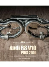 FI Exhaust Long Tube Race Header for Audi R8 V10/Plus MK2 2016-2018, LM-610-HDS4 + AD-R82-LKPS4                                     - LM-610-HDS4 + AD-R82-LKPS4 - Image 5