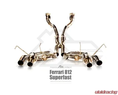 FI Exhaust Sport 200 Cell Downpipe OPF for Ferrari 812 Superfast GTS 2018-2023 - FR-812F-CAT200