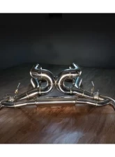 FI Exhaust Valvetronic Muffler with Dual Silver Tips for McLaren GT V8 2020+                                     - MC-GT-CBOE + TIP-GT-S - Image 6