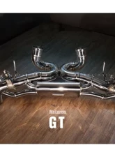 FI Exhaust Valvetronic Muffler with Dual Silver Tips for McLaren GT V8 2020+                                     - MC-GT-CBOE + TIP-GT-S - Image 3