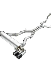 FI Exhaust Front Pipe Mid X-Pipe for BMW F90 M5 | Competition 2017+ | Quad Silver Tips                                     - BN-90M-CBE + TIP70101S*2 + TIP63101S*2 + CAB-BTB*2 - Image 6