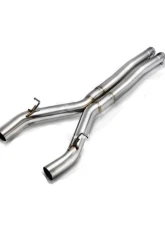 FI Exhaust Front Pipe Mid X-Pipe for BMW F90 M5 | Competition 2017+ | Quad Silver Tips                                     - BN-90M-CBE + TIP70101S*2 + TIP63101S*2 + CAB-BTB*2 - Image 5