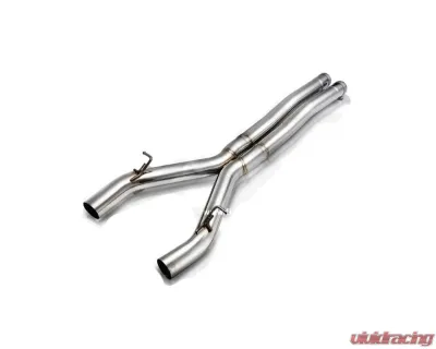 FI Exhaust Front Pipe Mid X-Pipe for BMW F90 M5 | Competition 2017+ | Quad Silver Tips - BN-90M-CBE + TIP70101S*2 + TIP63101S*2 + CAB-BTB*2