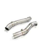 FI Exhaust Front Pipe Mid X-Pipe for BMW F91 F92 M8 Coupe Competition 2019+ Quad Silver Tips                                     - BN-91M-CBE + TIP70114S*4 + CAB-BTB*2 - Image 4