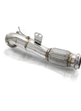 FI Exhaust Front Pipe Mid Pipe for BMW G20 G21 M340I OPF 3.0T B58 2019+ Quad Silver Tip                                     - BN-G2058-FP + BN-G2058-CBE + TIP-70101Q-S + ACT-BN + CAB-BT2B - Image 4