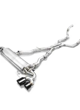 FI Exhaust Full Catback System for 2021+ BMW G82 M4 | Mid X-Pipe with Quad Silver Tips                                     - BN-G82MPF-CBE + TIP70101S*4 + CAB-BTB*2 - Image 6