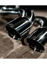 FI Exhaust BMW i8 Coupe | Roadster 2014+ Dual Gold Tips, Retains OEM Valve Settings                                     - BN-I8-CBE-G + CAB-BTB - Image 3