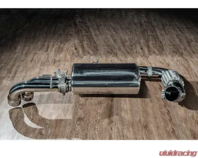 FI Exhaust BMW i8 Coupe | Roadster 2014+ Dual Gold Tips, Retains OEM Valve Settings - BN-I8-CBE-G + CAB-BTB