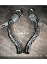 FI Exhaust Valvetronic Muffler with Dual Silver Tips and Standard Remote Ferrari 488 GTB | Spider 2015-2020                                     - FR-488-CBV + TIP-488-S + R2016OL + OBD-CAB-V - Image 3