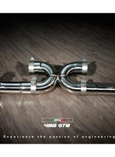 FI Exhaust Valvetronic Muffler with Dual Silver Tips and Standard Remote Ferrari 488 GTB | Spider 2015-2020                                     - FR-488-CBV + TIP-488-S + R2016OL + OBD-CAB-V - Image 4