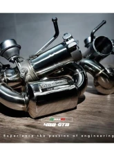 FI Exhaust Valvetronic Muffler with Dual Silver Tips and Standard Remote Ferrari 488 GTB | Spider 2015-2020                                     - FR-488-CBV + TIP-488-S + R2016OL + OBD-CAB-V - Image 5