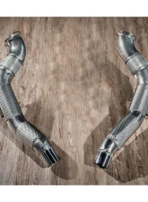 FI Exhaust Valvetronic Muffler with Dual Silver Tips and Standard Remote Ferrari 488 GTB | Spider 2015-2020                                     - FR-488-CBV + TIP-488-S + R2016OL + OBD-CAB-V - Image 6