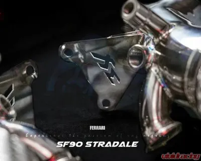 FI Exhaust Sport 200 Cell Downpipe for Ferrari SF90 Stradale 2019+, Stainless Steel - FR-SF90-CAT200