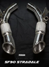 FI ExhaustFI Exhaust 2nd OPF Straight Downpipe for Ferrari SF90 Stradale 2019+                                     - FR-SF90-NOPF - Image 3