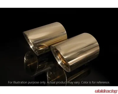 FI Exhaust BMW i8 Coupe | Roadster 2014+ Dual Gold Tips, Retains OEM Valve Settings - BN-I8-CBE-G + CAB-BTB