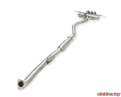 FI Exhaust Front Pipe Mid Pipe with Valvetronic Muffler for Honda Civic Type-R FL5 2022+ Triple Titanium Blue Tips - HD-FL5-CBE + TIP-FK8-TB + ACT-BN + R2016OL + OBD-CAB-5BNE + MB-VS