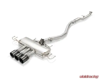 FI Exhaust Front Pipe Mid Pipe with Valvetronic Muffler for Honda Civic Type-R FL5 2022+ Triple Titanium Blue Tips - HD-FL5-CBE + TIP-FK8-TB + ACT-BN + R2016OL + OBD-CAB-5BNE + MB-VS