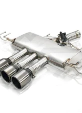 FI Exhaust Mid Pipe with Valvetronic Muffler for Honda Civic Type-R FL5 2022+, Triple Titanium Blue Tips                                     - HD-FL5-CBOE + TIP-FK8-TB - Image 5
