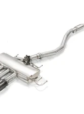 FI Exhaust Mid Pipe with Valvetronic Muffler for Honda Civic Type-R FL5 2022+, Triple Titanium Blue Tips                                     - HD-FL5-CBOE + TIP-FK8-TB - Image 5