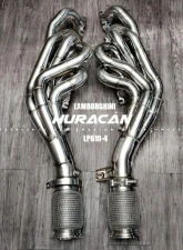 Fi Exhaust Titanium Valvetronic Muffler with Stainless Quad Silver Tips for Lamborghini Huracan LP580-2 2014+                                     - LM-610TI-CBV + TIP-610-S + R2020OBD + OBD-CAB-V - Image 5