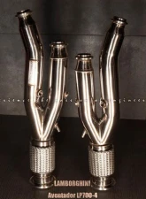 FI Exhaust Valvetronic Muffler with Quad Chrome Black Tips and Standard Remote Lamborghini Aventador LP700-4 F1 High Pitch Version 2011+                                     - LM-700F1-CBV + TIP-700F1-B + R2016OL + OBD-CAB-V - Image 3