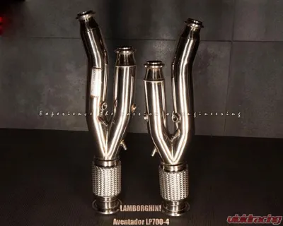 FI Exhaust Valvetronic Muffler with Quad Chrome Black Tips and Standard Remote Lamborghini Aventador LP700-4 F1 High Pitch Version 2011+ - LM-700F1-CBV + TIP-700F1-B + R2016OL + OBD-CAB-V