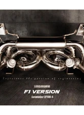 FI Exhaust Valvetronic Muffler with Quad Chrome Black Tips and Standard Remote Lamborghini Aventador LP700-4 F1 High Pitch Version 2011+                                     - LM-700F1-CBV + TIP-700F1-B + R2016OL + OBD-CAB-V - Image 5