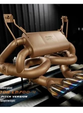 Fi Exhaust Titanium Valvetronic Muffler with Quad Blue Tips for Lamborghini Aventador LP700-4 2011+                                     - LM-700F1TI-CBV + TIP-700F1TI-TB + R2020OBD + OBD-CAB-V - Image 2