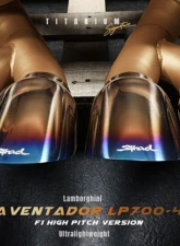 Fi Exhaust Titanium Valvetronic Muffler with Quad Blue Tips for Lamborghini Aventador LP700-4 2011+                                     - LM-700F1TI-CBV + TIP-700F1TI-TB + R2020OBD + OBD-CAB-V - Image 6