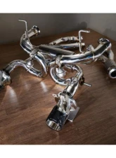 FI Exhaust Valvetronic Muffler for Lamborghini Aventador LP770-4 SVJ 2019+, Dual Black Tips                                     - LM-770-CBV + TIP-770-B - Image 7