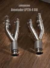 FI Exhaust Valvetronic Muffler for Lamborghini Aventador LP770-4 SVJ 2019+, Dual Black Tips                                     - LM-770-CBV + TIP-770-B - Image 6