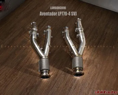 FI Exhaust Valvetronic Muffler for Lamborghini Aventador LP770-4 SVJ 2019+, Dual Black Tips - LM-770-CBV + TIP-770-B