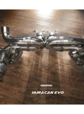 FI Exhaust Valvetronic Muffler with LP-640 Dual Silver Tips with Standard Remote Lamborghini Huracan EVO Race Version 2019+                                     - LM-EVO-CBV + TIP-640P-S + R2016OL + OBD-CAB-V - Image 4