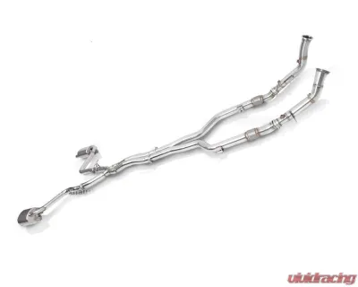 FI Exhaust Front Pipe | Mid X-Pipe with Valvetronic Muffler and Standard Remote Mercedes-Benz W205 AMG C43 2014-2018 - MB-2056-CBV + R2016OL + OBD-CAB-V