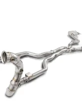 Fi Exhaust Mid X-Pipe with Valvetronic Muffler for Mercedes-Benz W205 AMG C63 S 2014+                                     - MB-205A-CBOE + MB-VS - Image 2